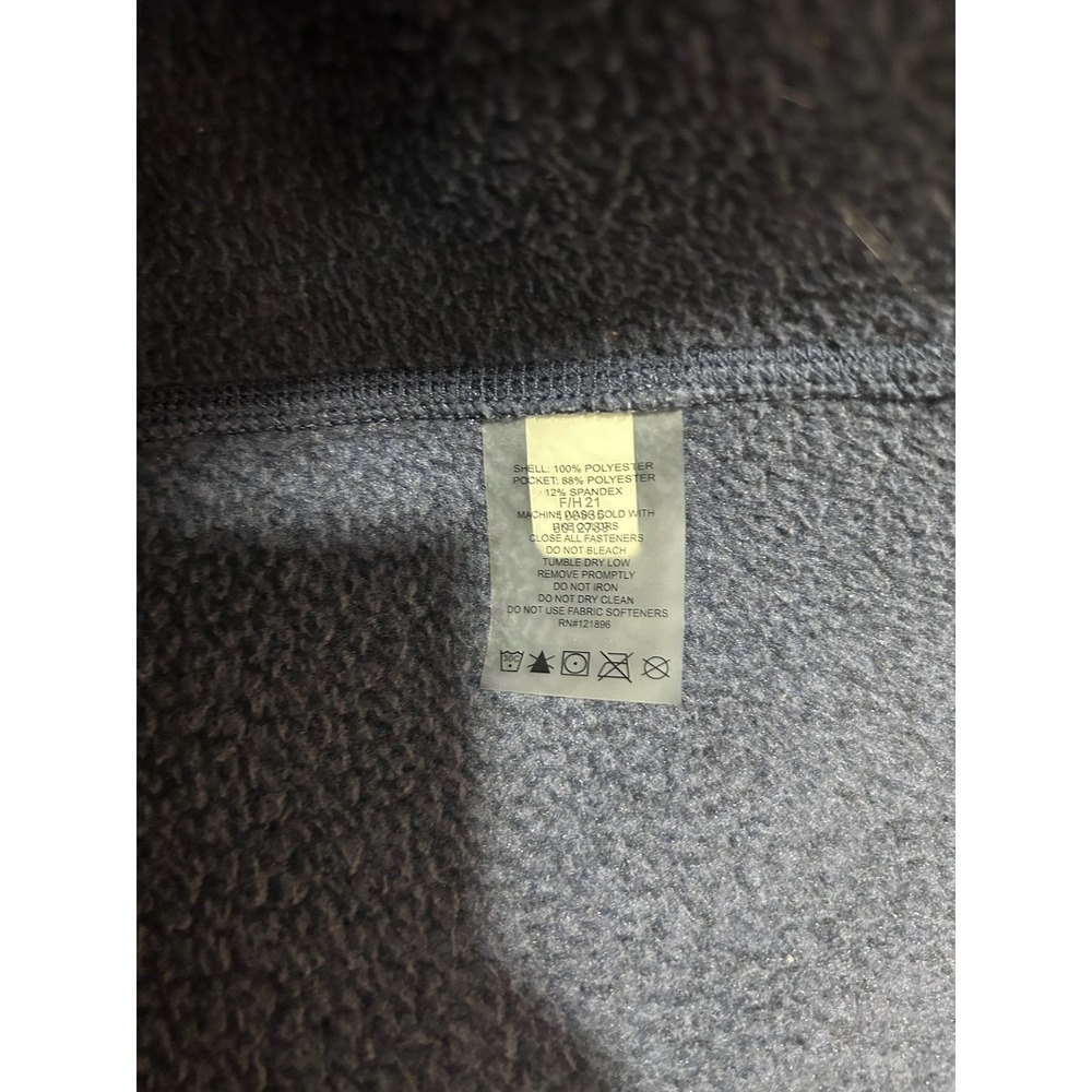 Title Nine Womens Gray Blue‎ Full Zip Fleece Sweatshirt Funnel Neck Jacket Small - Picture 7 of 9